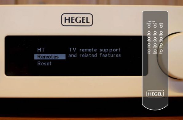 Усилители Hegel теперь управляются с телевизионных пультов